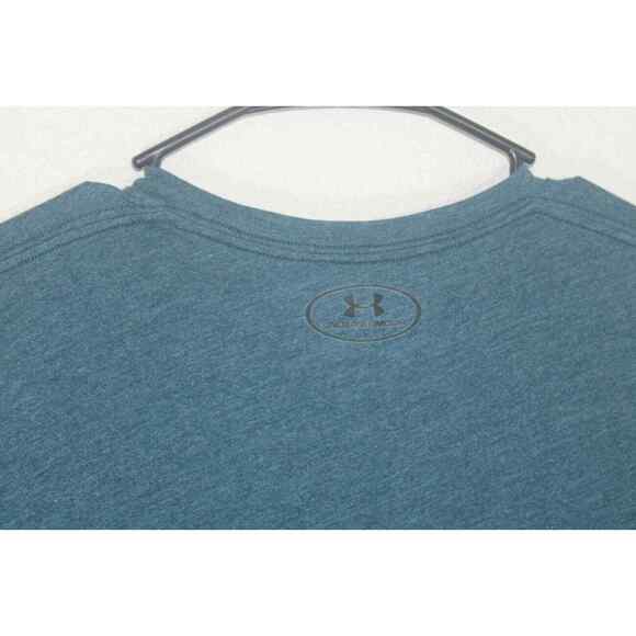 UNDER ARMOUR Women's Medium RUN T-Shirt, Blue, Polyester, Loose Heatgear TEE - Picture 6 of 9